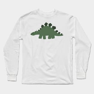 Stegosaurus drawn badly Long Sleeve T-Shirt